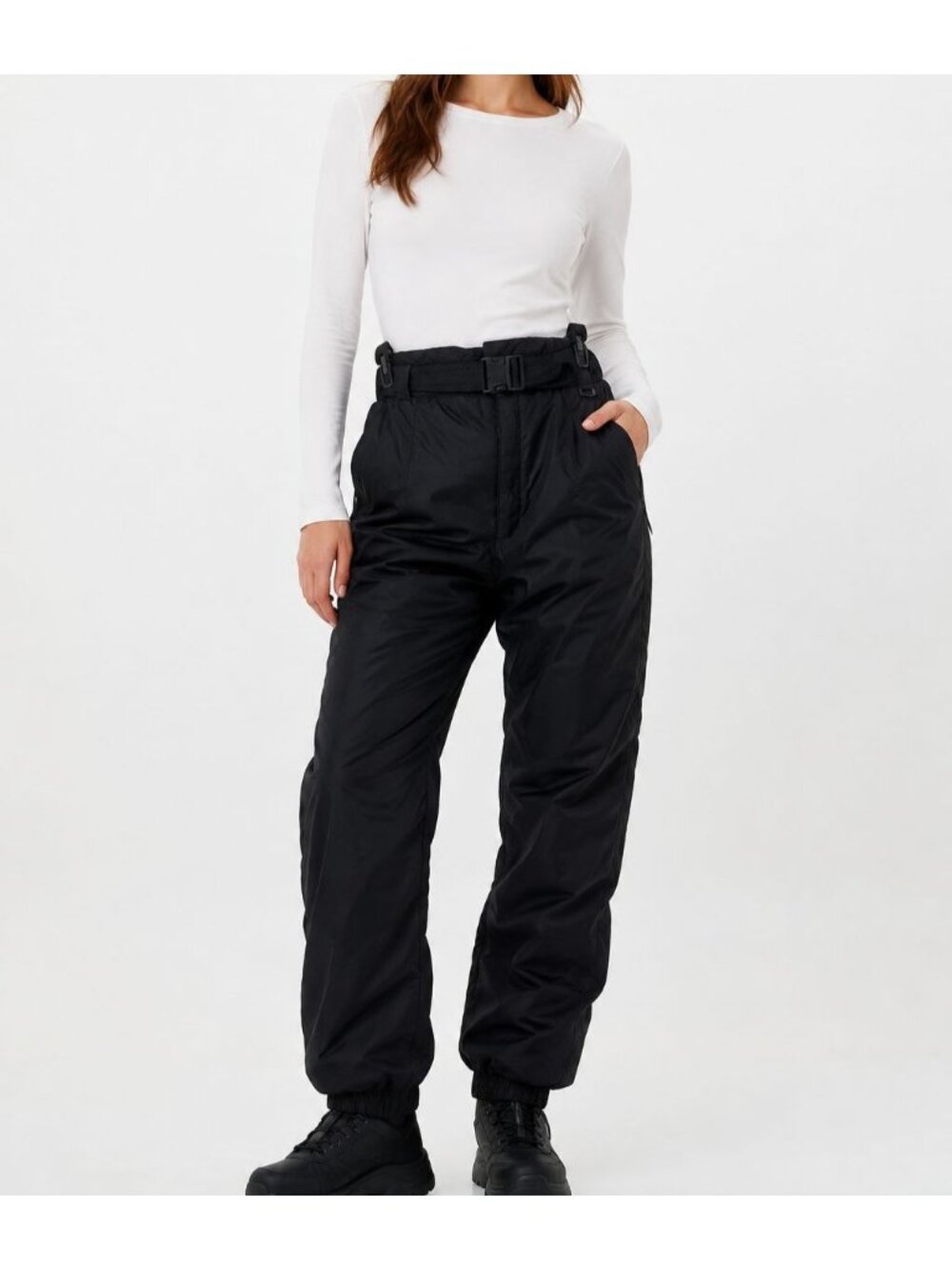 Vintage Gelande Women 14 Black Insulated Snow Ski Pants Winter Snowboard Outdoor